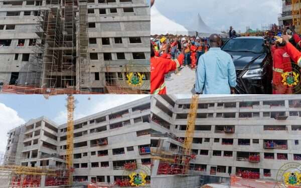 President Akufo-Addo has expressed satisfaction with the progress of work ongoing on the reconstruction and modernisation of the Maternity and Children’s block of the Komfo Anokye Teaching Hospital, in Kumasi.