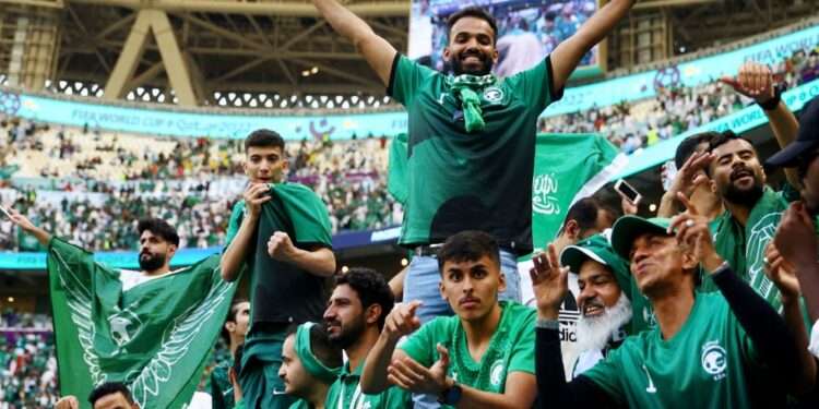 Fans of Saudi Arabia Jubilating
