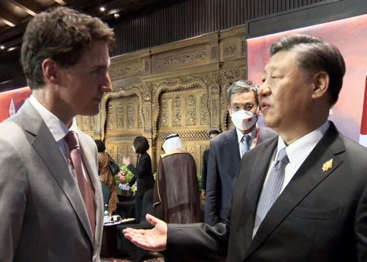 <strong>Xi Accuses Trudeau Of Leaking Meeting Details To The Media</strong> 1 President of the Republic of China accuses PM of Canada of leaking meeting details to the media.