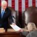 U.S Congress Approves New Election Certification Rules 11 US Vice President Mike Pence hands the electoral certificate from the state of Arizona to US Representative Zoe Lofgren (D-CA) as he presides over a joint session of Congress to certify the 2020 election results on Capitol Hill in Washington, U.S., January 6, 2021.