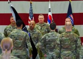 U.S Military Establishes Space Force Unit In South Korea 4 Gen. Paul J. LaCamera, center, commander of the U.S. Forces Korea attends the activation ceremony for the United States Space Forces Korea in Pyeongtaek, South Korea Wednesday, Dec. 14, 2022. U.S. military set up space-monitoring organizations, United States Space Forces Korea, in South Korea, aiming to keep an eye on North Korea's nuclear and missile activity as its capabilities continue to improve. (Song Kyung-Seok/Pool Photo via AP)