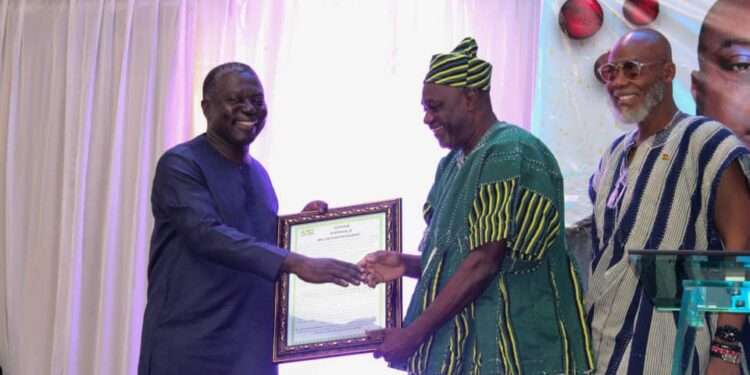 Forestry Commission Commended For Successfully Executing Policies In 2022 1 Deputy minister for Lands and Natural Resources, Benito Owusu Bio (left).