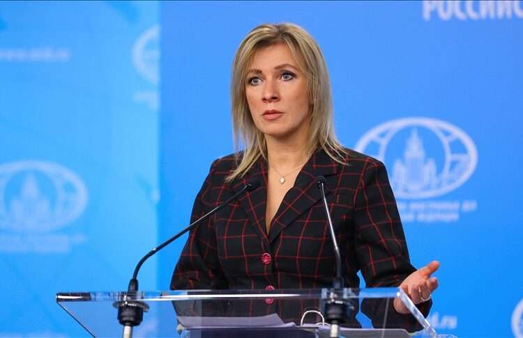 Russian foreign ministry spokesperson, Maria Zakharova.