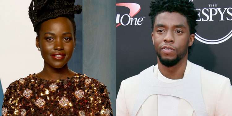 Lupita Pays Tribute To Late Chadwick Boseman In Sweet Message 1 Lupita Nyong'o and the late Chadwick Boseman