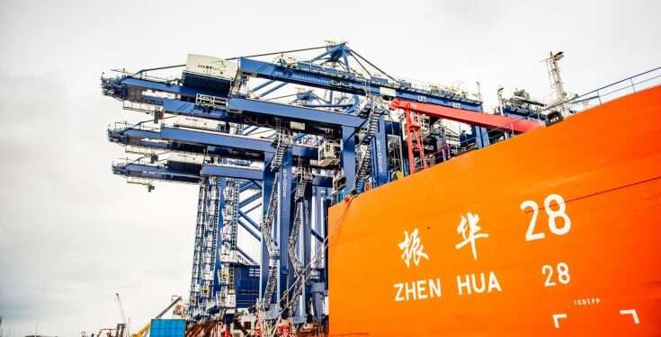 <strong>Nigeria: Lekki Deep Sea Port To Generate $361bn Revenue, 200,000 Jobs</strong> 1 The Zhen Hua 28, the first-ever vessel to berth at the Lekki Deep Seaport in Lagos, Nigeria