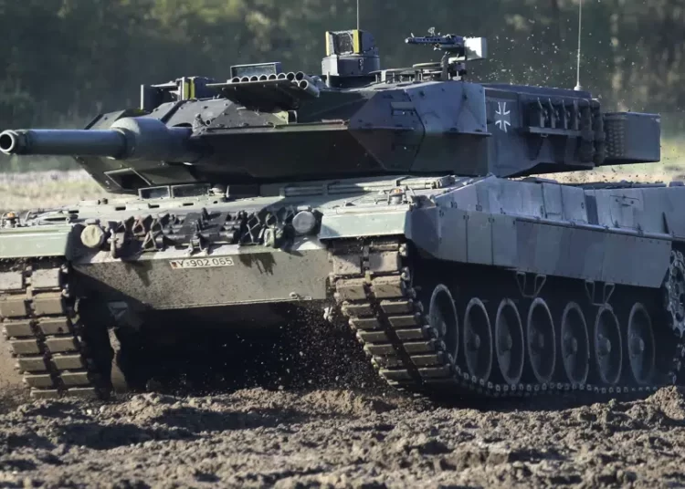 <strong>Germany Agrees To Provide Ukraine With Leopard 2 Battle Tanks</strong> 1 A Leopard 2 tank is pictured during a demonstration event held for the media by the German Bundeswehr in Munster near Hannover, Germany