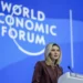 <strong>Ukraine’s First Lady Addresses Leaders At World Economic Forum’s Meeting</strong> 11 First Lady of Ukraine, Olena Zelenska delivers a speech at the World Economic Forum in Davos, Switzerland Tuesday, Jan. 17, 2023.