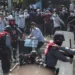 <strong>Rights Group Files Complaint In Germany Against Myanmar Military</strong> 14 Protesters run after police shot warning shots and used water cannon to disperse them during a protest in Mandalay, Myanmar on Feb. 9, 2021.