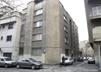 The building of "Institut Français de Recherche en Iran" or French Institute for Research in Iran, is pictured in Tehran, Iran, Thursday, Jan. 5, 2023