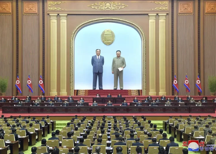 n this photo taken during Jan. 17-18, 2023 and provided by the North Korean government, North Korea’s parliament is held in Pyongyang, North Korea