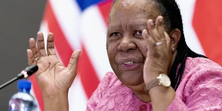 South Africa's Foreign Minister, Naledi Pandor.