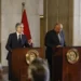 U.S. Secretary of State Antony Blinken, left, and Egyptian Foreign Minister Sameh Shoukry hold a press conference in Cairo, Egypt, Monday Jan. 30, 2023