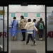 South Korea And Japan Criticize China Over Visa Stoppage 13 Passengers arriving from China prepare for their coronavirus test at a COVID-19 testing center at the Incheon International Airport In Incheon, South Korea, Tuesday, Jan. 10, 2023.