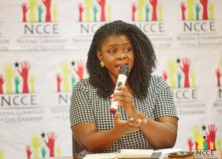 Stop Giving Mandate To Politicians Who Instigate Violence, It Threatens The Country’s Stability - Kathleen Addy 1 Kathleen Addy, Chairperson of the National Commission for Civic Education