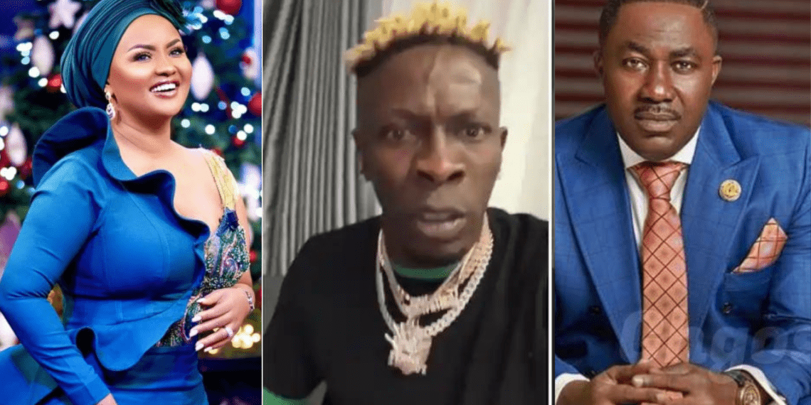 Nana Ama McBrown, Shatta Wale and Dr. Kwame Osei Despite