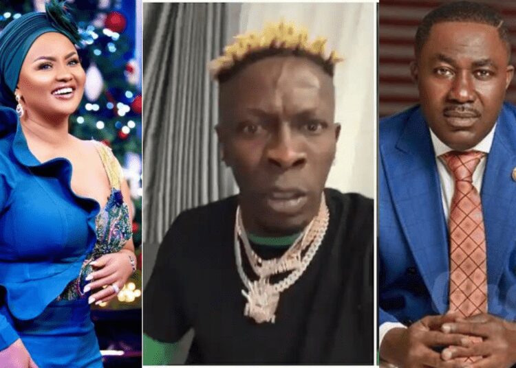Ghanaians Descend On Shatta Wale Over Mcbrown 1 Nana Ama McBrown, Shatta Wale and Dr. Kwame Osei Despite
