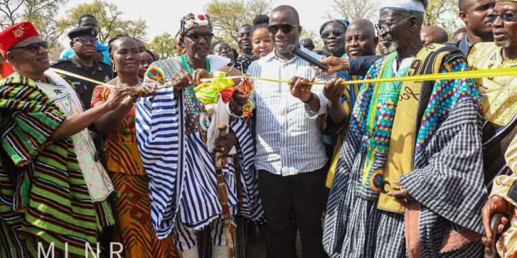 Lands Minister Launches Bongo-Soe Community Mining Scheme in Upper East 1 Minister for Lands and Natural Resources, Samuel A. Jinapor.