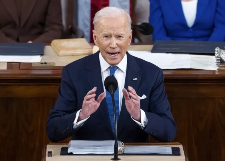 <strong>Biden Poised To Deliver State Of The Union Address</strong> 1 President Joe Biden delivers State of the Union address to a joint session of Congress at the Capitol, March 1, 2022, in Washington.