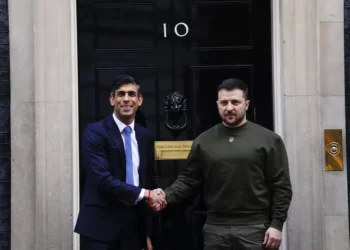 <strong>Zelenskyy Pushes For Fighter Jets In Speech To U.K Parliament</strong> 10 Britain's Prime Minister Rishi Sunak, left, welcomes Ukraine's President Volodymyr Zelenskyy at Downing Street in London, Wednesday, Feb. 8, 2023.