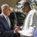 Russia Pledges Military Support To Mali 12 Mali's Foreign Minister Abdoulaye Diop, right, welcomes Russia's Foreign Minister Sergey Lavrov during their meeting in Bamako, Mali, Tuesday, Feb. 7, 2023.