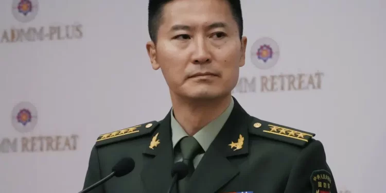 China's defense ministry Spokesman, Tan Kefei