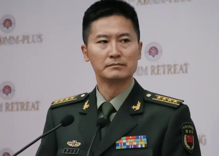 China's defense ministry Spokesman, Tan Kefei