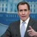 <strong>U.S Shoots Down Unusual Flying Object</strong> 11 National Security Council spokesman John Kirby speaks during the daily briefing at the White House in Washington