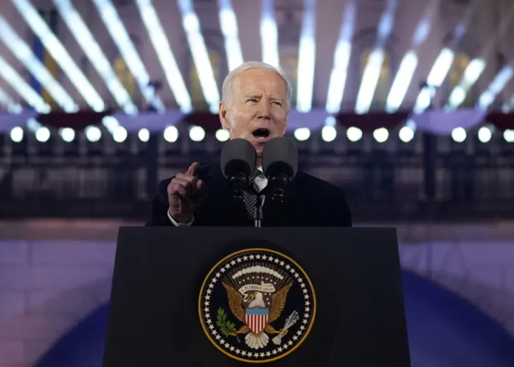 <strong>Biden To Meet Eastern Flank NATO Leaders</strong> 1 President Joe Biden delivers a speech on Tuesday, Feb. 21, 2023, at the Royal Castle Gardens in Warsaw.