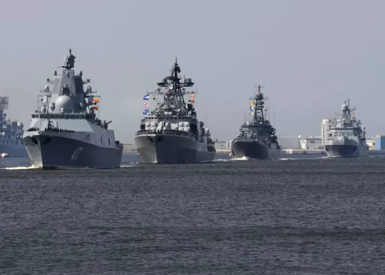 <strong>South Africa Holds Navy Drills With Russia And China</strong> 1 The Russian fleet, led by the Admiral Gorshkov frigate