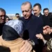 Turkish President, Recep Tayyip Erdogan, met people affected by the earthquakes on Wednesday, February 8, 2023