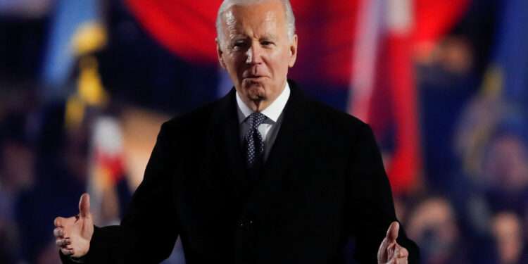 Democracy Was Too Strong For Putin- President Joe Biden 1 U.S. President Joe Biden delivers remarks during an event outside the Royal Castle, in Warsaw, Poland, February 21, 2023. R