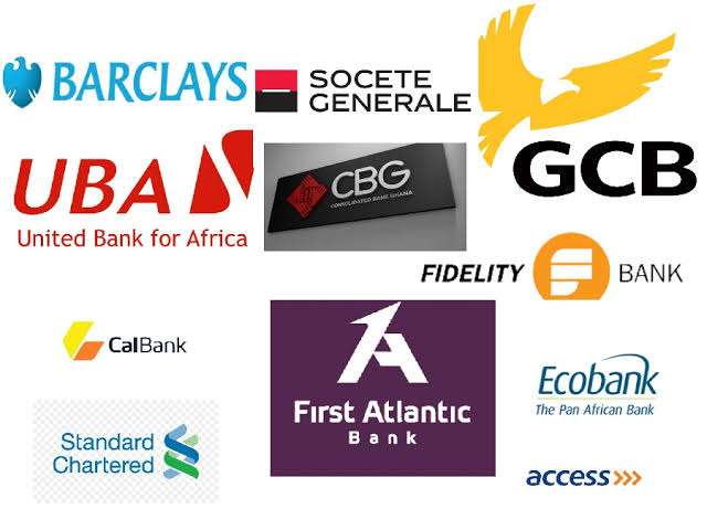 Image of some commercial banks in Ghana
