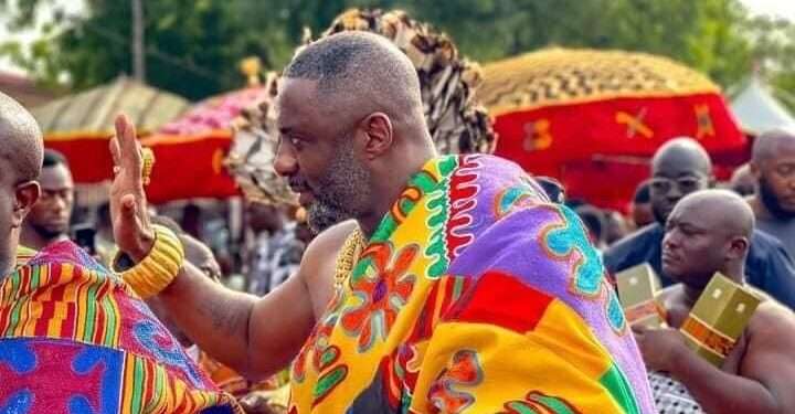 Idris Elba Attends Akwasidae At Manhyia Palace