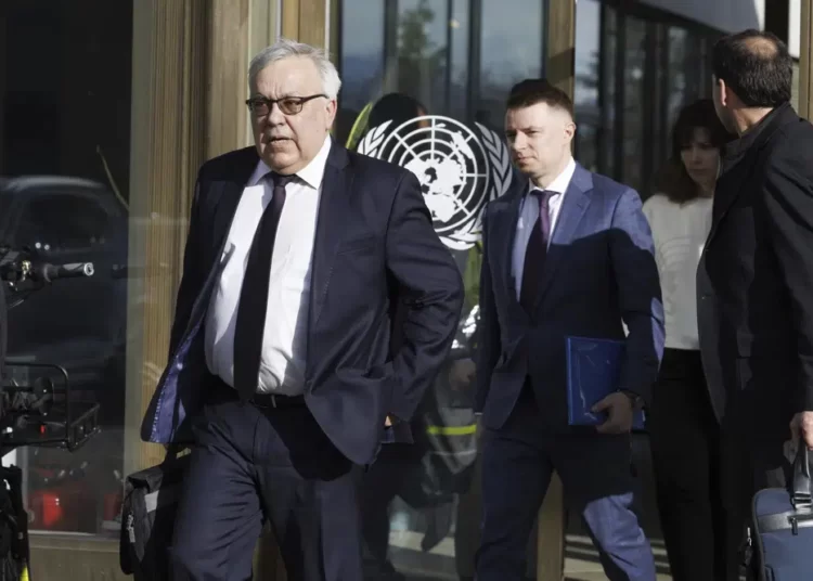 60-Day Extension Of Wartime Grain Deal Acceptable- Russia 1 Russia's Deputy Foreign Minister Sergei Vershinin, left, leaves the U.N. building after a meeting with the U.N. officials for talks on Black Sea Grain Initiative, at the European headquarters of the United Nations in Geneva, Switzerland