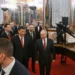 Chinese President Xi Jinping, center left, and Russian President Vladimir Putin, right, walk after their dinner at The Palace of the Facets in the Moscow Kremlin, Russia, Tuesday, March 21, 2023.