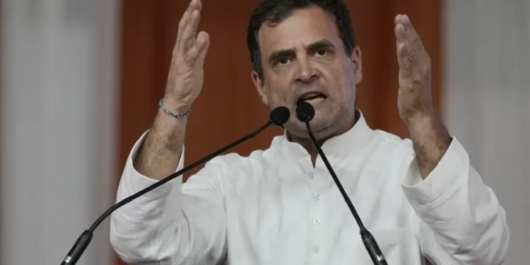 India's opposition Congress party leader, Rahul Gandhi