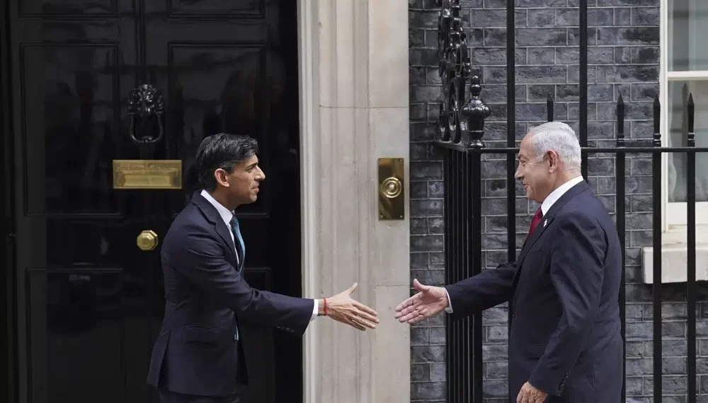 Benjamin Netanyahu Meets Rishi Sunak In London