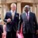 King Philippe of Belgium, left, is welcomed by South African President Cyril Ramaphosa in Pretoria, South Africa, Thursday, March 23, 2023.