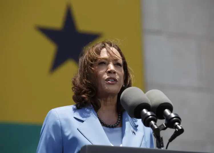 Zambia Warns Against Anti-Gay Protest During U.S Vice President Visit 1 As part of her trip to Ghana, U.S. Vice President, Kamala Harris addresses the youth gathered at the Black Star square in Accra, on Tuesday March 28, 2023.