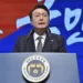 South Korea's President Yoon Suk Yeol speaks during a ceremony of the 104th anniversary of the March 1st Independence Movement Day against Japanese colonial rule, in Seoul Wednesday, March 1, 2023.
