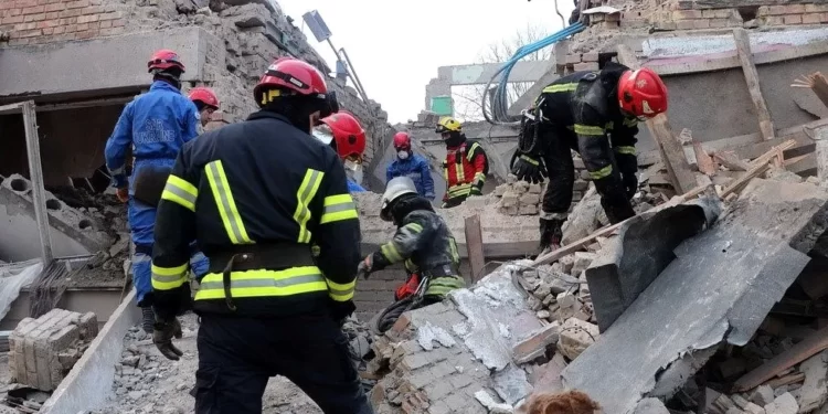 Several people were missing after the attack on residential buildings in Rzhyshchiv