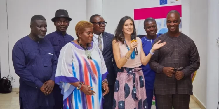British Council Supports Economic Empowerment, Launches ‘TVET Toolbox’ In Tamale 1 British Council launching TVET Toolbox In Tamale with Martha Brignone, Programme Officer for the Macro-economic and Trade section of the European Union in Ghana (in the middle with the mic)