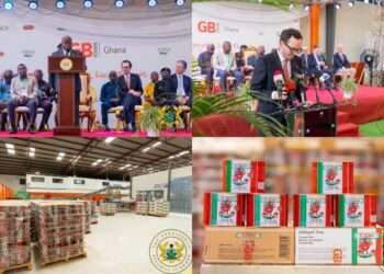 President Akufo-Addo Commissions Expanded GB Foods Factory In Tema 2 President Akufo-Addo at GB Foods commissioning.