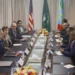 U.S. Secretary Of State In Ethiopia To Meet Political Leaders 14 U.S. Secretary of State, Antony Blinken, second left, meets Ethiopian Deputy Prime Minister and Foreign Minister Demeke Mekonnen in Addis Ababa, Ethiopia, Wednesday, March 15, 2023