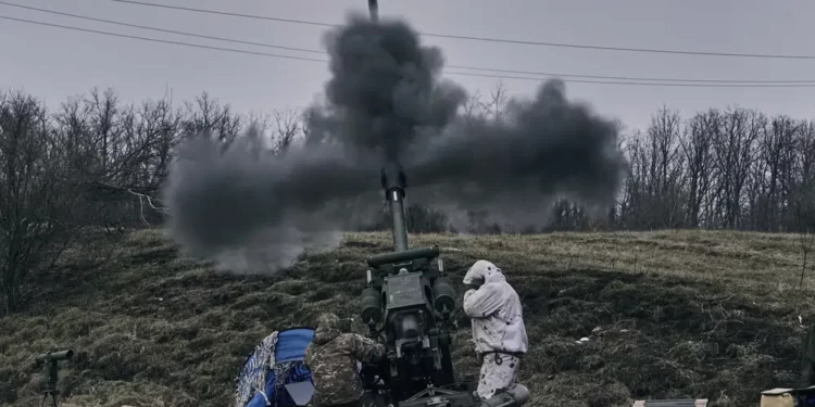 Wagner Group Boss Claims Extended Gains In Bakhmut 1 Ukrainian soldiers fire a self-propelled howitzer towards Russian positions near Bakhmut, the site of the heaviest battles, Donetsk region, Ukraine, Tuesday, March 7, 2023.