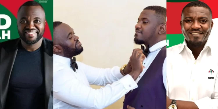 Actors Fred Nuamah and John Dumelo