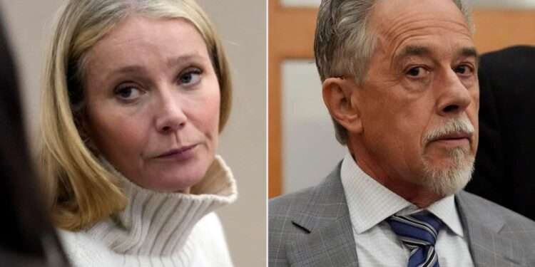Gwyneth Paltrow Awarded $1 And Cleared Of Fault Over Ski Crash 1 Gwyneth Paltrow and Terry Sanderson