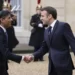UK To Give France £500m To Help Curb Small Boat Crossings 13 French President Emmanuel Macron, right, shares hands with Britain's Prime Minister Rishi Sunak Friday, March 10, 2023 at the Elysee Palace in Paris.