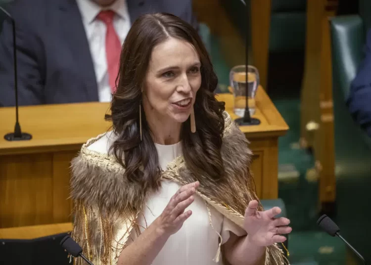 Ardern Reflects On Leading New Zealand In Valedictory Address 1 Jacinda Ardern makes her final speech to New Zealand's Parliament in Wellington, on Wednesday, April 5, 2023, after her five-year tenure as Prime Minister.