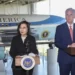 U.S House Speaker, Kevin McCarthy, R-Calif., right, and Taiwanese President, Tsai Ing-wen deliver statements to the press after a Bipartisan Leadership Meeting at the Ronald Reagan Presidential Library in Simi Valley, Calif., Wednesday, April 5, 2023.